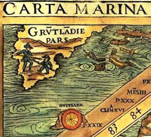 Карта 1529. Лист-A. Остров Грутландия и островок Гвитсарк. 1600