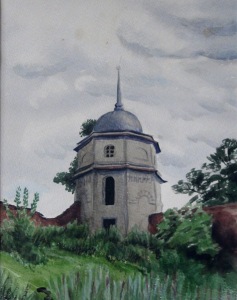 Н.П. Ермакова. Оптина. Башня. Акв. 1980