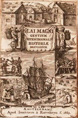 Титульный лист книги О. Магнуса. 1555 г.