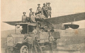 Аэроплан в кузове грузовика. Кавк. фронт. 1916