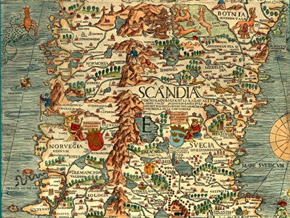 Карта 1539. Лист E. Скандия. Норвегия. Швеция.400